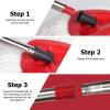 XIANGBIN Spin Mop Head Replacement Set Compatible with Vileda Turbo Microfibre,1 Handle+1 Base Great for Bathroom floors and Cleaning the HouseNote: Microfibre mop heads are not included view 3