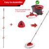 XIANGBIN Spin Mop Head Replacement Set Compatible with Vileda Turbo Microfibre,1 Handle+1 Base Great for Bathroom floors and Cleaning the HouseNote: Microfibre mop heads are not included view 4