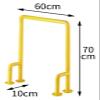 Shower Handle, Handicap Grab Bars, Safety Grab Bars Accessible Floor-Standing Urinal Elderly Disabled Bathroom Rail view 2