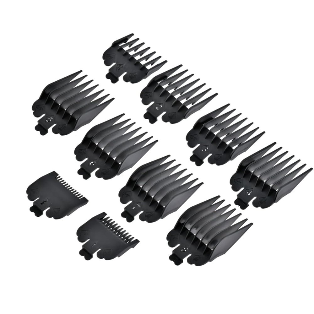 HAPPOW 10PCS Hair Clipper Clipper Guards, Hair Clipper Combs Guides, Limit Comb Hair Cutting Guide, Compatible with Most Trimmers (1.5-25mm) Fits for Most Trimmer