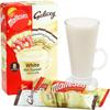 Malteser & Galaxy Instant White Hot Chocolate Selection Powder Sachets 8 x 25g. Winter Hot Chocolate Gift Set for Christmas view 2