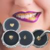 ZZDT Gold tooth gems 8K gold Teeth jewelry Lover Tiger Kit Snake shape Tooth gem supplies Teeth Jewelry Diamonds jewelry Decorations view 1