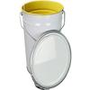ITP Packaging 22 Litre Metal Tin Pail Bucket Drum Tub with Lid view 1