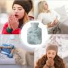 Tanxier Hot Water Bottle - 1000ml Heated Water Bag Bottles - Foot Warmer, Large Capacity Small Hot Water Bottle with Cloth Cover for Winter view 4