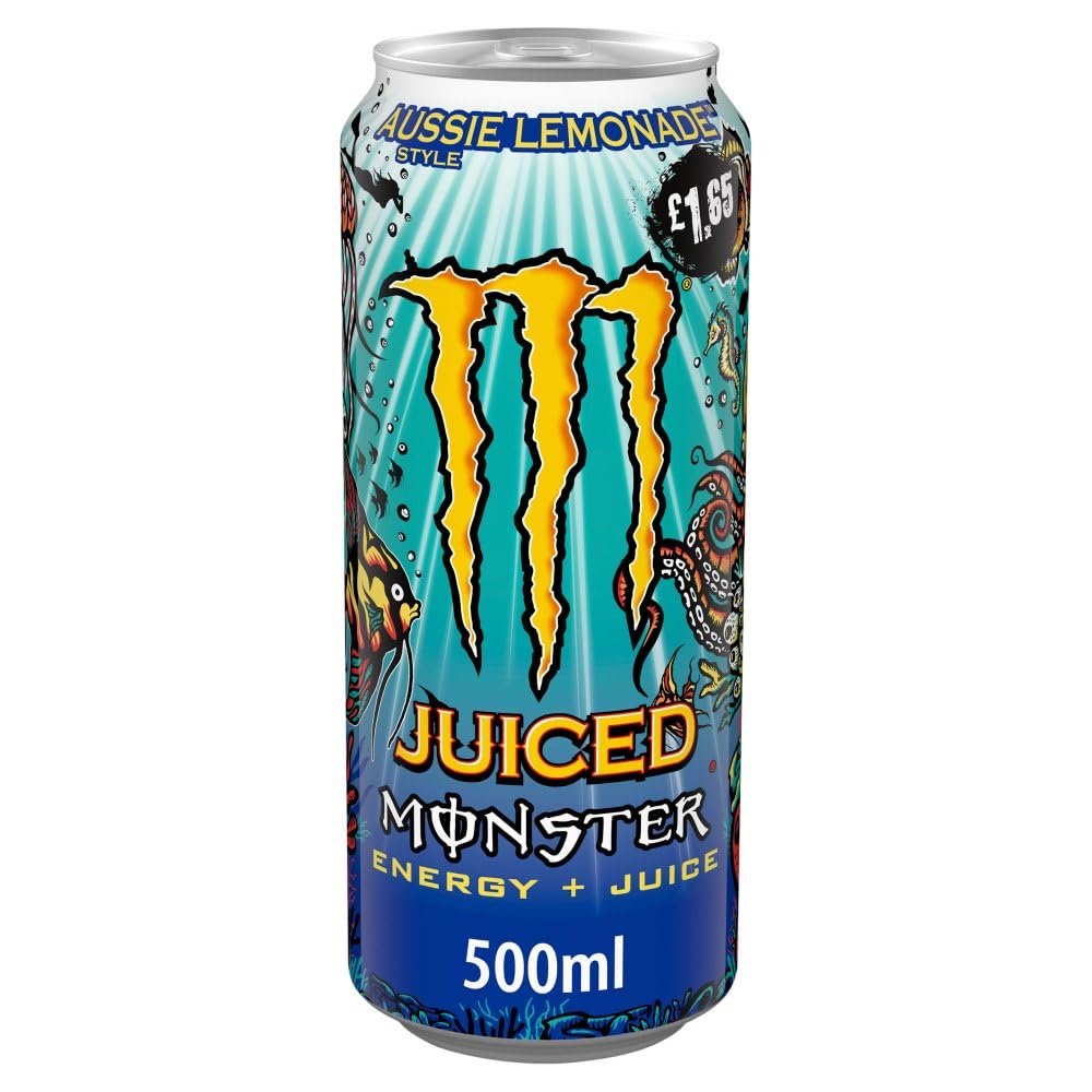 Monster Energy Drinks - Choose from over 20 flavours - 12 Pack or 24 Pack (12 Pack, Aussie Lemonade)