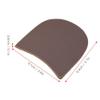 Rubber Heel Replacement Thicken Anti Slip Sole Pad Replacement Shoe Heel Repair Accessories for Leather Shoes and Bottom (Brown) view 2