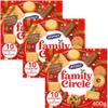 Biscuits Bundle Pack with Family Circle Biscuit Assortment 400g - 3 Pack | 10 Varieties of Biscuits, Suitable for vegetarians. view 1