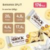 FitnesSHOCK High Protein Bars - High 20G Protein Content Protein Bar With No Added Sugar, Low Calorie Low Carb High Fibre, Banana Split Flavour 12Pcs 60G view 3