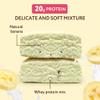 FitnesSHOCK High Protein Bars - High 20G Protein Content Protein Bar With No Added Sugar, Low Calorie Low Carb High Fibre, Banana Split Flavour 12Pcs 60G view 4