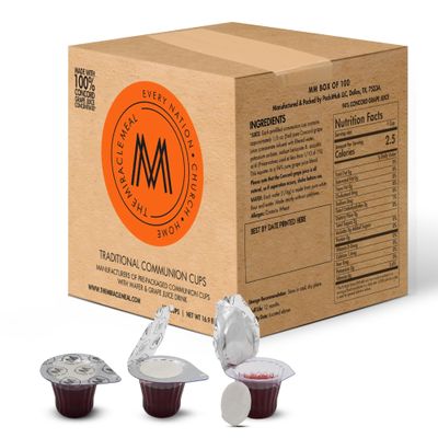 The Miracle Meal Pre-Filled Communion Cups & Wafer Set - Box of 100