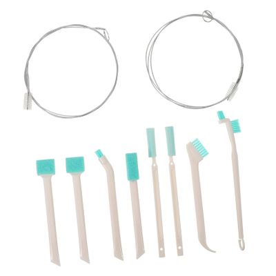 JEWEDECO Ice Maker Cleaning Kit 2pcs Drain Brush 8pcs Gap Brush Ice Maker Cleaning Tool