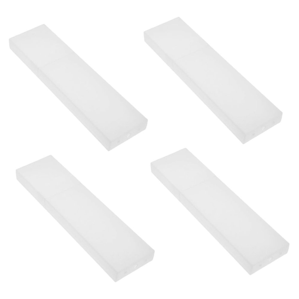 Beaupretty 4pcs Portable Tongue Scraper Storage Boxes Travel Tongue Cleaner Cases Reusable Scraper Carrier for Outdoor Oral Hygiene