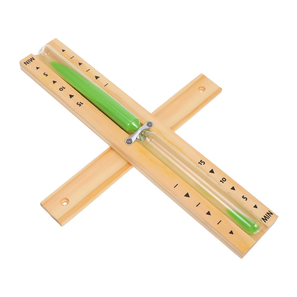 KITANDOVE Sturdy Wooden Hourglass Sauna Timer Decor Glass Hourglass for Sauna Room