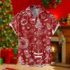 Mymyguoe Men's Christmas Shirt Slim Fit Xmas Christmas Costume Costume Shirt Christmas Printed Ugly Shirt 3D Printed Casual Wear Festival Party, Wine Red, XL view 2