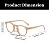 LJCZKA Round Blue Light Blocking Glasses for Men Women Small Retro Computer Glasses Clear Anti Fatigue for Reading Texting Gaming view 3
