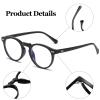 LJCZKA Round Blue Light Blocking Glasses for Men Women Small Retro Computer Glasses Clear Anti Fatigue for Reading Texting Gaming view 4