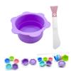 Healeved Silicone Wax Melting Bowl Set 2pcs Foldable Nonstick Mask Mixing Container with Spatula for Women Facial Mask DIY Wax Warmer Replacement Parts view 2