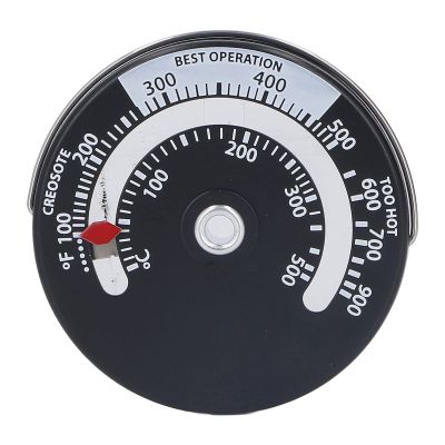 Wood Stove Thermometer Magnetic 0 500 Stove Thermometer with Aluminum Alloy Dial Plate Thermometer for Wood Burning Gas Stove with Alloy Dial Plate Thermometer for Wood Burning Ga
