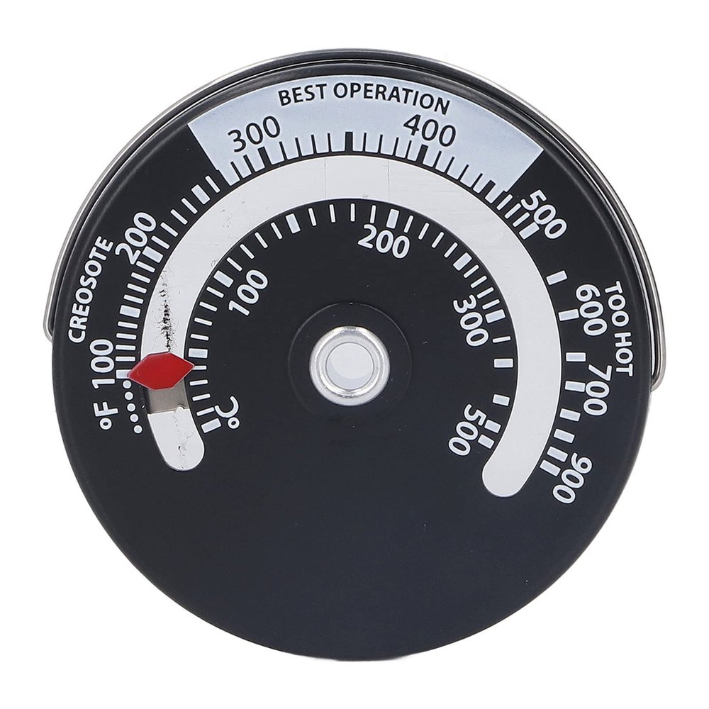 Wood Stove Thermometer Magnetic 0 500 Stove Thermometer with Aluminum Alloy Dial Plate Thermometer for Wood Burning Gas Stove with Alloy Dial Plate Thermometer for Wood Burning Ga