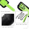 Hdynasty Green Leather Black Plush Detachable Collar, Role Play Party Accessories view 4
