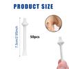30 Pcs Nose Wax Sticks,Dual-End Nasal Wax Spatulas Strips,2-in-1 Nasal Wax Spatulas,Nose Waxing Sticks for Hair Removal,Dual-End Nasal Wax Spatulas Strips for Nose,Eyebrow,Facial Hair Cleaning(White) view 2