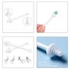 30 Pcs Nose Wax Sticks,Dual-End Nasal Wax Spatulas Strips,2-in-1 Nasal Wax Spatulas,Nose Waxing Sticks for Hair Removal,Dual-End Nasal Wax Spatulas Strips for Nose,Eyebrow,Facial Hair Cleaning(White) view 3