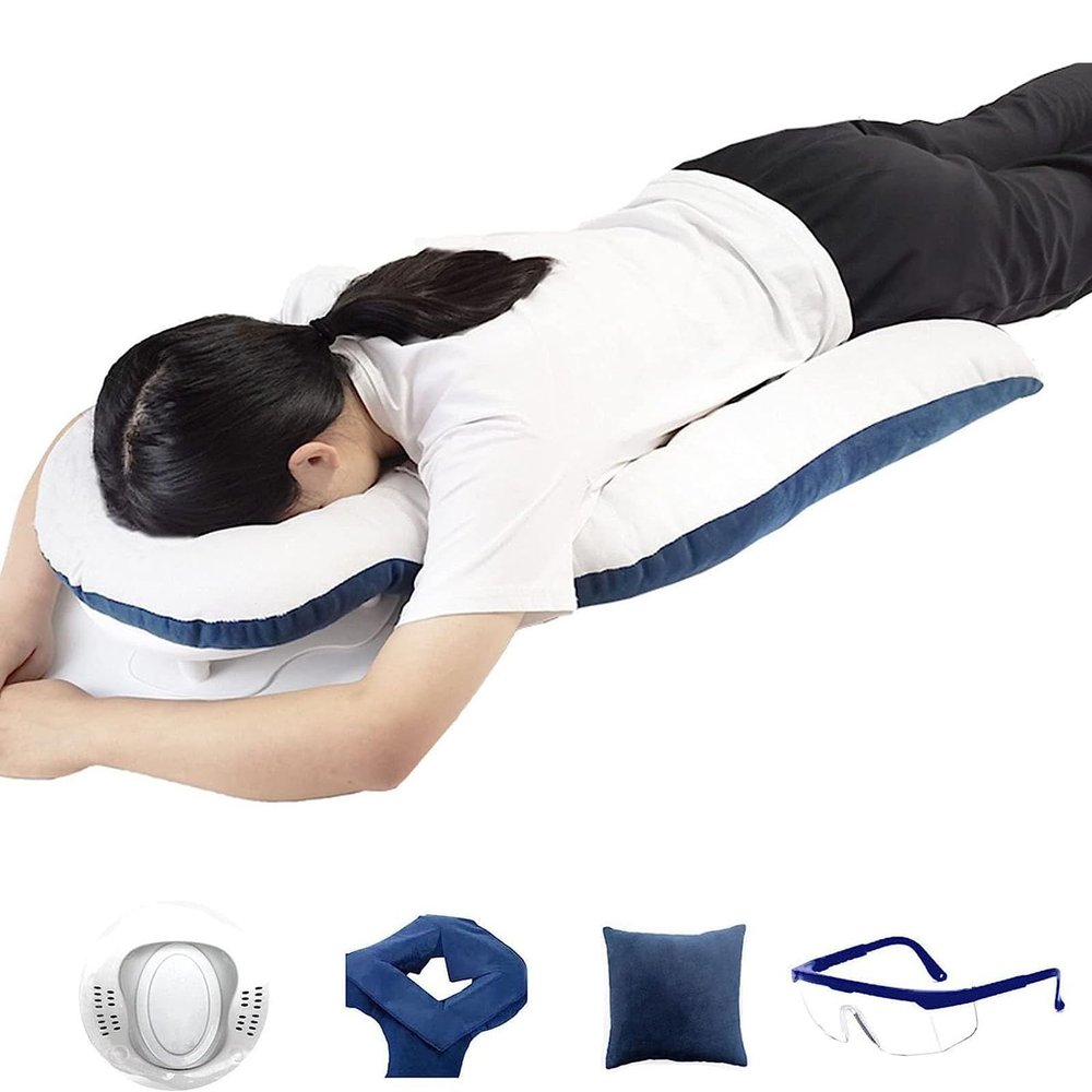 QiuShuiDr Retina Lying Pillow, Face Down Pillow After Eye Surgery, Retina Lying Pillow, Head Shoulder Support Pillow For Retinal Detachment Patients During Recover