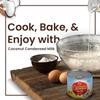 The Coconut Company Organic Condensed Coconut Milk, Mixed with Sugar to Make a Rich Sugary Cream, Use to add a Sweet hit to Desserts, or as a Topping for Cakes, 210g (Pack of 12) view 4