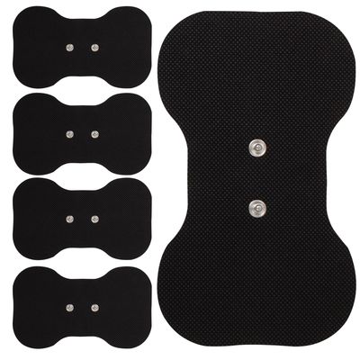 Med-Fit Butterfly Wireless TENS Self-Adhesive Electrode Versatile, Durable, and Hassle-Free Pain Relief (Black, Butterfly 5 Pack)