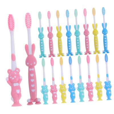 Beavorty 32pcs Cute Boys and Girls Toothbrushes Bulk Pack Soft Bristles Cartoon Toothbrush Gentle Cleaning for Toddlers