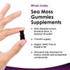 Sea Moss Gummies - Enriched with Irish Sea Moss, Burdock Root and Bladderwrack - High Strength 3000mg Vegan Gummy - Seamoss Gummies Made in UK by New Leaf 60 Gummys view 2
