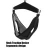 ALQSIM Neck Traction Device, Black Canvas Professional Neck Traction Device Traction Equipment Household Cervical Vertebra Traction Stretcher Portable Neck Stretcher Hammock view 4