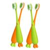 BELLIFFY Kids Manual Toothbrush Set 4pcs Extra Soft Bristles Ergonomic Handle Childrens Daily Use Toothbrushes for Travel and Toddler Oral Care view 1