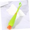 Healeved Kids Manual Toothbrush Set 4pcs Soft Bristle Cartoon Carrot and Radish Design Ergonomic Handle Daily Use Toothbrushes for Boys and Girls Travel and Home Oral Care view 2