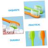Healeved Kids Manual Toothbrush Set 4pcs Soft Bristle Cartoon Carrot and Radish Design Ergonomic Handle Daily Use Toothbrushes for Boys and Girls Travel and Home Oral Care view 3