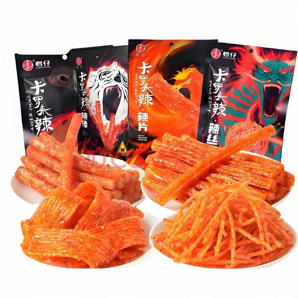 62g*4 packs spicy snacks latio chinese snack spicy snacks snack set snack combination latio chinese snacks