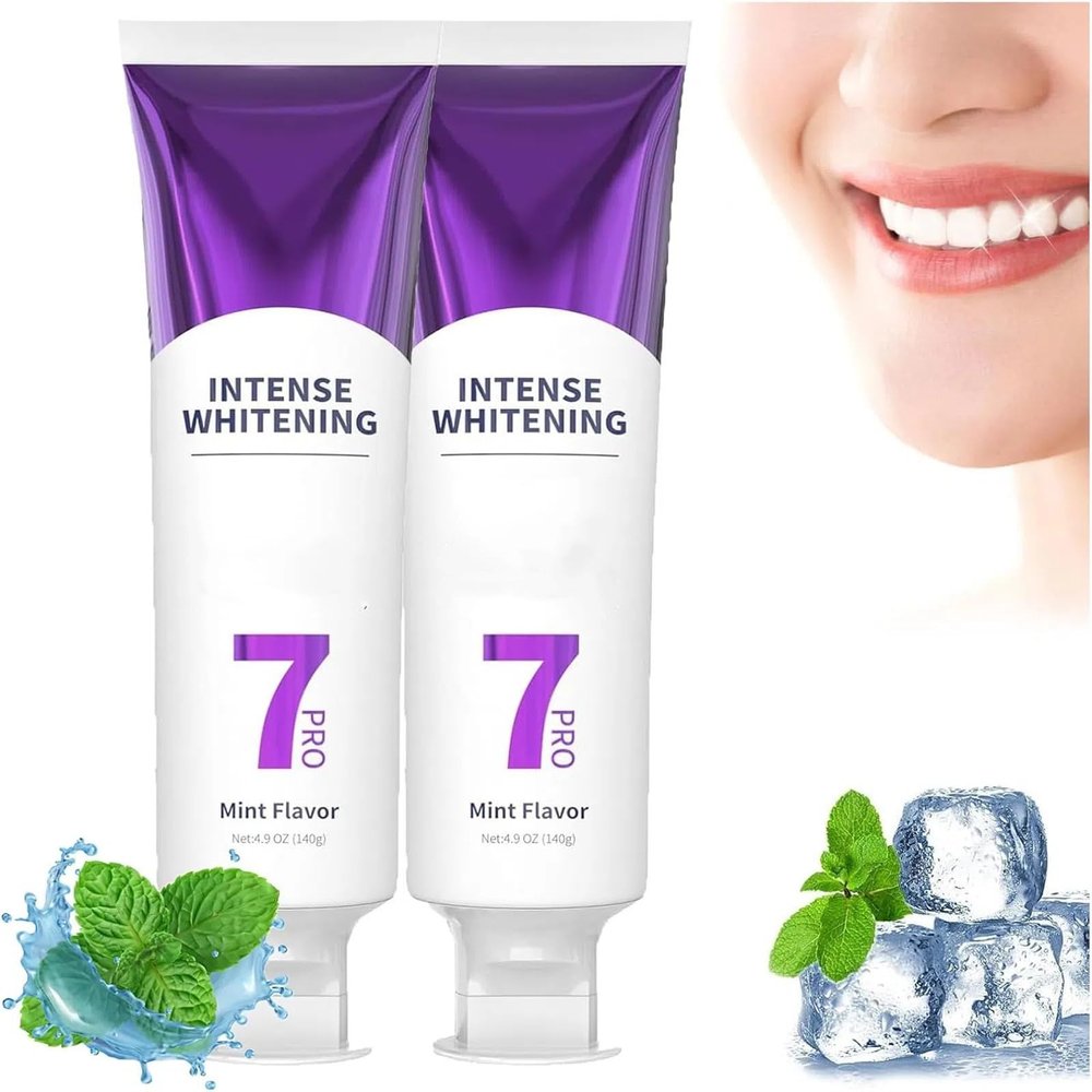 7 Pro Strong Whitening Toothpaste,Intense Whitening Toothpaste,Probiotics Bright White Toothpaste,Deep Cleaning Oral Care Toothpaste