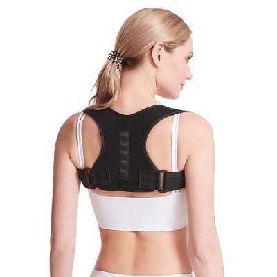 Adjustable Back Shoulder Posture Corrector - Spine Back Straightener, Upper Back Support Brace for Adults, Body Wellness Posture Corrector, Back Brace Posture Corrector for Women Men (M) (L) ()