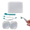 Lens Applicator Tool | Silicone Removal Tool | Eye Remover Tool Inserter/Remover, Portable Silicone Scoop and Tweezers for Travel Home Use view 1