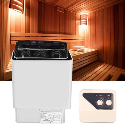 XNXYSMKJ Home Sauna,3.6kw Sauna Oven 220v Spa Saunaset Stainless Steel Drying Steam Bath Sauna Stove Stove with External Control Temperature 32-210