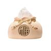 DFHS46JK Tissue Box Cover Chinese-style Tissue Box Cover Ceramic Tissue Box Holder Decorative Tissue Box for Vanity Toilet Tank Dresser Night Stand Table In Living Room view 1