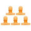 5Pcs C Curve Nail Extension Clips, Nail Pinching Clips, Multifunctional Plastic Nail Art Accessories, Finger Nail Extension, for Quick Building Nail Forms Nail Clips (Orange) view 1