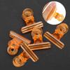 5Pcs C Curve Nail Extension Clips, Nail Pinching Clips, Multifunctional Plastic Nail Art Accessories, Finger Nail Extension, for Quick Building Nail Forms Nail Clips (Orange) view 3