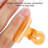 5Pcs C Curve Nail Extension Clips, Nail Pinching Clips, Multifunctional Plastic Nail Art Accessories, Finger Nail Extension, for Quick Building Nail Forms Nail Clips (Orange) view 4