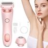 Duskofficial Razor, Glide Pro 3.0 Razor, 2 in 1 Portable Electric Shaver, Bikini Leg Underarm Public Hair Rechargeable Trimmer, Waterproof Electric Razor for Women, Removable Head (Pink) view 1