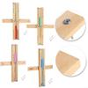 Precision Timing Sandglass for Sauna Room, 15 Min Hourglass Timer, Wooden Frame (Red) view 3