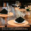 Tezraftaar 2000 x Paper Napkins Disposable 33cm x 33cm 2Ply Black Serviettes Tissue Paper for Catering Supply Tableware Weddings Christmas Birthday Parties view 2