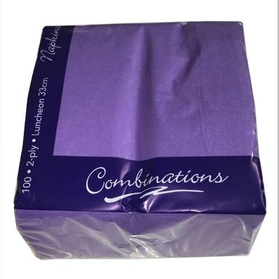 Tezraftaar 500 x Paper Napkins Disposable 33cm x 33cm 2Ply Lavender Serviettes Tissue Paper for Catering Supply Tableware Weddings Christmas Birthday Parties