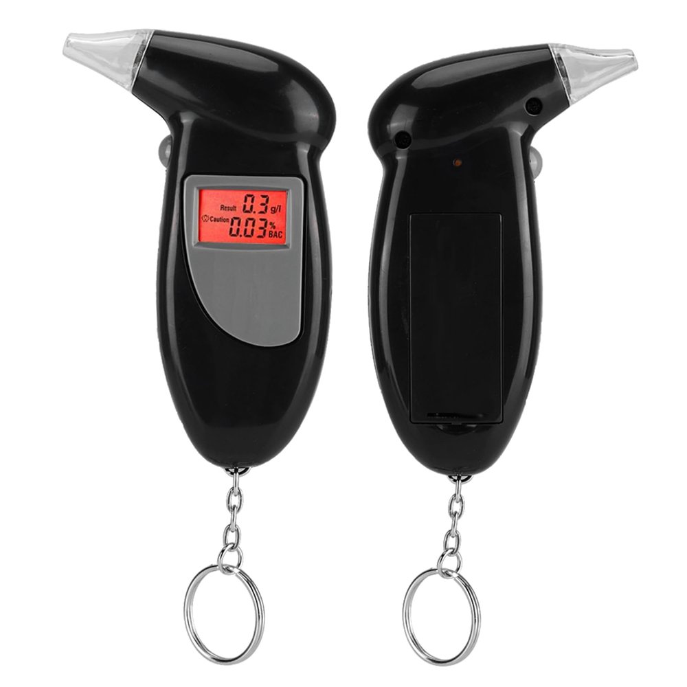 Alcohol Tester, Portable Breath Alcohol Analyzer Digital Display with Backlight Detector for Detection Efficiency and Convenient Use in Any Scene