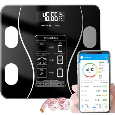 Bluetooth Smart Body Composition Monitor Weighing Scale, 180kg Capacity, BMI Measurement, Body Fat measurement, Accurate measurements and many more